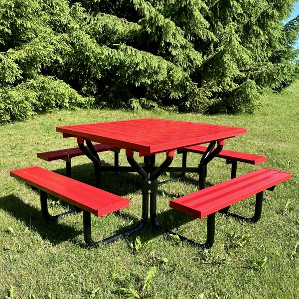 multi colour picnic table