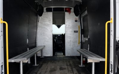 Police Van Outfitted With Custom Benches